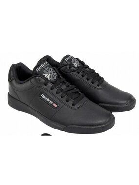 NEW Reebok Classic Princess Training Shoes Sneakers Womens Sz 9 Black Leather